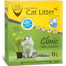 Van Cat Super Premium Cat Litter Clinic Ultra Sensitive 6L Van Cat Super Premium Cat Litter Clinic Ultra Sensitive 6L