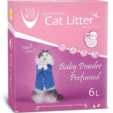 Van Cat Super Premium Cat Litter Baby Powder Perfumed 6L Van Cat Super Premium Cat Litter Baby Powder Perfumed 6L