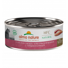 Almo Nature Cat HFC Natural Tuna and Chicken для взрослых кошек и котят с 3-х месяцев