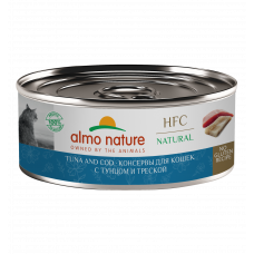 Almo Nature Cat HFC Natural Tuna and Cod для взрослых кошек и котят с 3-х месяцев