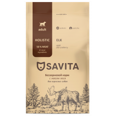Savita Adult Dog Grain Free Elk, Apple and Cranberry