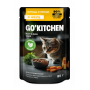GO’KITCHEN Cat Hair & Skin Care, курица и овощи в желе, 85 г