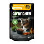 GO’KITCHEN Cat Hair & Skin Care, курица и овощи в соусе, 85 г