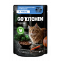GO’KITCHEN Cat Grain Free, лосось и белая рыба с овощами в желе, 85 г