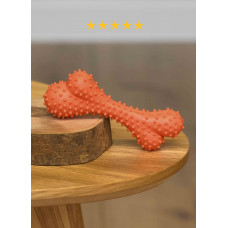 Игрушка для собак, косточка с шипами, резина, 10 см, цвет в ассортименте