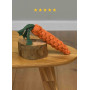Игрушка для собак, канатная морковка, 15 см