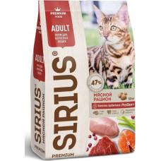 Sirius Cat Adult / Мясной Рацион