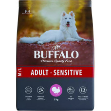 Mr. Buffalo Dog Adult Sensitive M/L Turkey