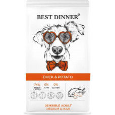Best Dinner Dog Adult Sensible Medium & Maxi Duck & Potato