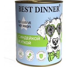 Best Dinner Dog Exclusive Vet Profi Hypoallergenic с Индейкой и Уткой