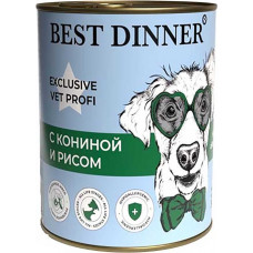 Best Dinner Dog Exclusive Vet Profi Hypoallergenic с Кониной и Рисом