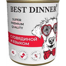 Best Dinner Dog Super Premium Quality с Говядиной и Языком