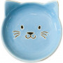 Mr.Kranch Блюдце керамическое Мордочка кошки голубое 80 мл