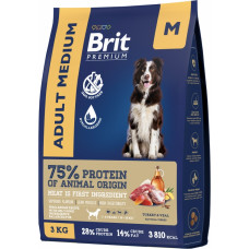 Brit Premium Dog Adult Medium Turkey & Veal