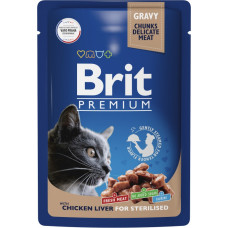 Brit Premium Adult Sterilised Cat Chicken Liver