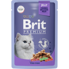 Brit Premium Adult Cat Cod Fish Jelly