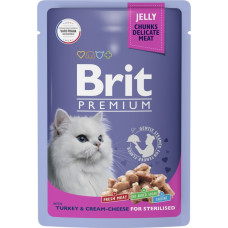 Brit Premium Adult Sterilised Cat Turkey & Cream-cheese