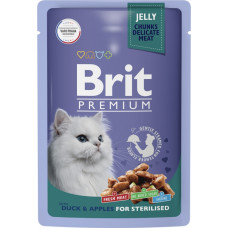 Brit Premium Adult Sterilised Cat Duck & Apples
