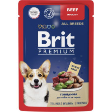 Brit Premium Dog Adult All Breeds Beef in Gravy