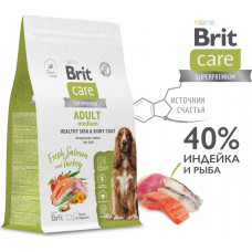 Brit Care Superpremium Dog Adult Medium Healthy Skin & Shiny Coat Salmon and Turkey