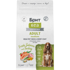Брит Кеа Суперпремиум Dog Adult Medium Healthy Skin & Shiny Coat Salmon and Turkey