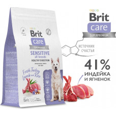 Brit Care Superpremium Dog Adult All Breeds Sensitive Healthy Digestion Turkey Lamb and Rice