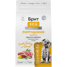 Брит Кеа Суперпремиум Puppy & Junior Medium Healthy Growth Turkey and Duck