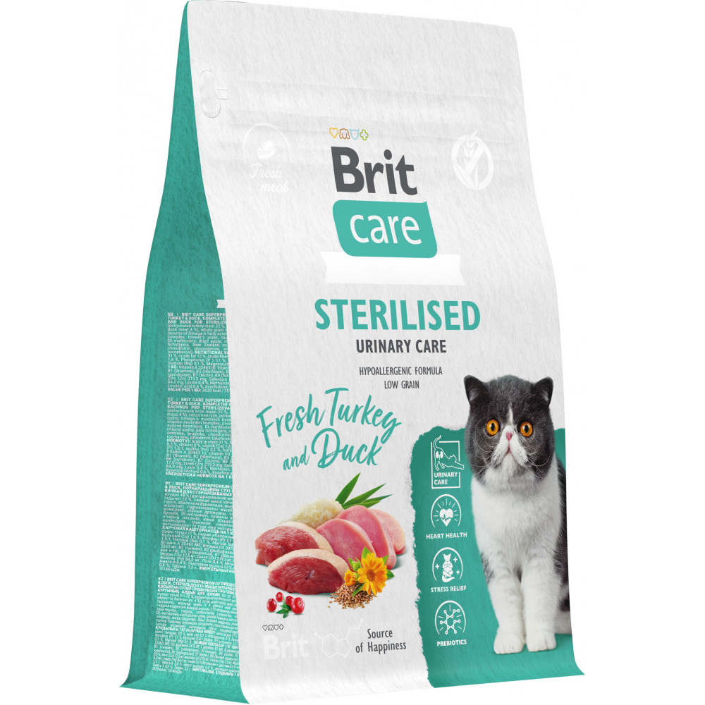 Brit Care Superpremium Cat Sterilised Urinary Care Turkey and Duck