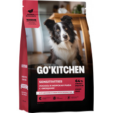 GO’KITCHEN Dog Sensitivities Grain Free Лосось и Морская Рыба с Овощами