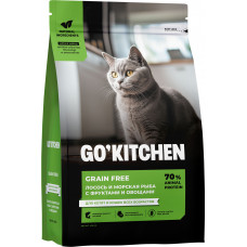 GO’KITCHEN Cat Grain Free Лосось и Морская Рыба с Фруктами и Овощами