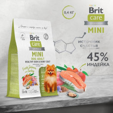 Brit Care Superpremium Dog Adult Mini Healthy Skin & Shiny Coat  Salmon and Turkey