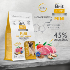Brit Care Superpremium Dog Puppy & Junior Mini Healthy Growth Turkey