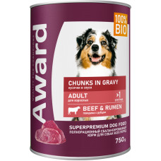 Award Dog Adult Beef & Rumen Chunks in Gravy