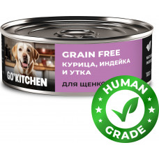 GO’KITCHEN Dog Grain Free Курица, Индейка, Утка