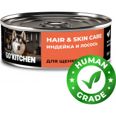 GO’KITCHEN Dog Hair & Skine Care Индейка, Лосось