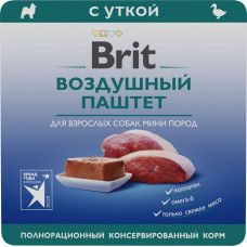 Brit Dog Adult Mini Воздушный Паштет с Уткой