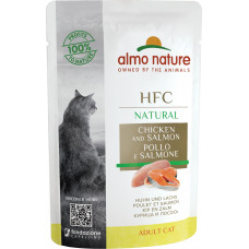 Almo Nature Adult Cat HFC Chicken and Salmon 55 г