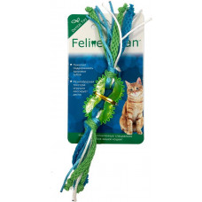 Aromadog Feline Clean Dental / Колечко прорезыватель с лентами, резина 