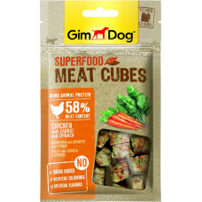 GimDog Superfood Meat Cubes Chicken, Carrot, Spinach 