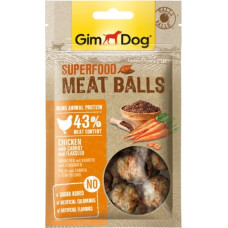 GimDog Superfood Meat Balls Chicken, Carrot, Flaxseed  