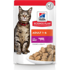 Hill's Science Plan Feline Adult Chunks & Gravy Beef