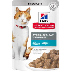 Hill's Science Plan Feline Sterilised Cat Young Adult Chunks & Gravy Trout