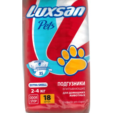 Luxsan Pets Подгузники Extra Small 2-4 кг 18 шт