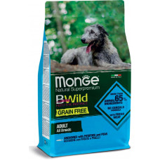 Monge BWild Dog Grain Free All Breeds Adult Anchovies, Potatoes, Peas