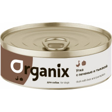 Organix Dog Утка с печенью и тыквой 