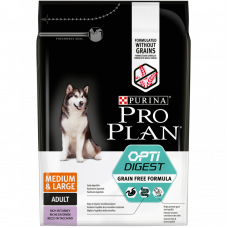 Purina Pro Plan Dog Medium & Large Adult Optidigest Grain Free Rich in Turkey