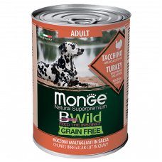 Monge BWild Dog Grain Free Adult Turkey, Pumpkin & Zucchini
