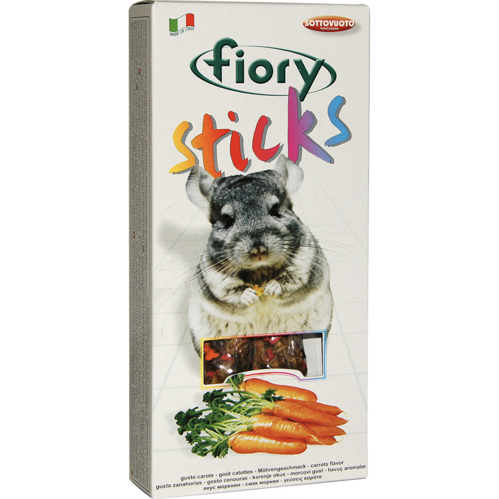 Fiory Sticks Палочки для шиншилл с морковью 2х40 г