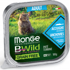 Monge BWild Cat Grain Free Anchovies & Vegetables