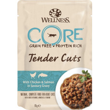 Wellness Core Cat Tender Cuts Grain Free Chicken & Salmon   